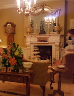 A delightfully cosy victorian living room with PF9 and OM10 overmantel